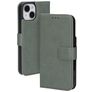 Mobiparts Classic Wallet iPhone 15 Cover a libro portafoglio - Stone Green