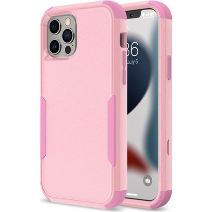 Mobigear Ultra Tough iPhone 14 Plus Fodral Hårdplast Skal Stötsäkert - Rosa