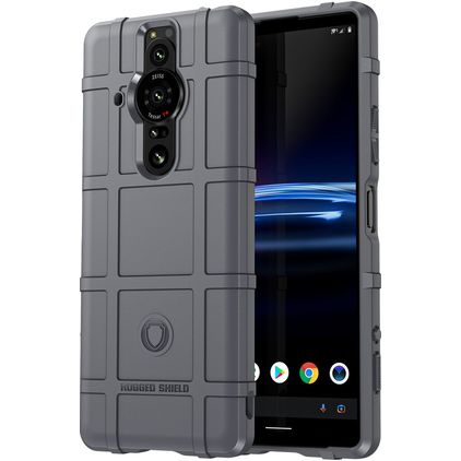 Mobigear Rugged Shield Sony Xperia Pro-I Flexibel TPU Skal Stötsäkert - Grå