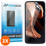 Mobigear Motorola Razr 40 Härdat glas Skärmskydd - Skalvänligt - Svart (2-pack)