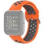Mobigear Sport Plus Buckle Silicone Fitbit Versa 2 Cinturino Fibbia ad ardiglione - Arancione / Grigio