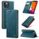 CaseMe 013 iPhone 12 Pro Max Cover a libro portafoglio - Blu