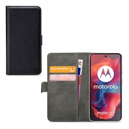 Mobilize Classic Gelly Wallet Motorola Moto G04 Pungetui med Seddelrum - Sort