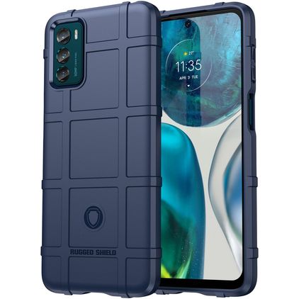 Mobigear Rugged Shield Motorola Moto G42 Flexible TPU Back cover Shockproof - Blue