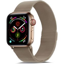 Mobigear Color Loop Milanesisk loop Apple Watch Armband Magnetlås - 49/46/45/44 mm - Guld