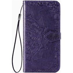 Mobigear Mandala Motorola Edge (2020) Capa livro Carteira - Roxo