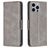 Mobigear Excellent iPhone 15 Pro Max Cover a libro portafoglio - Grigio