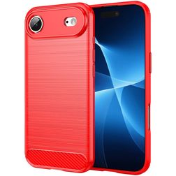 Mobigear Brushed Slim iPhone Air TPU flexível Capa traseira - Vermelho