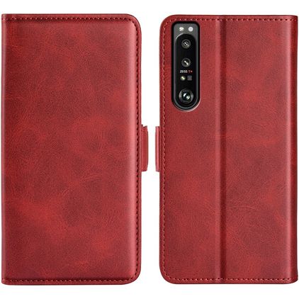 Mobigear Slim Magnet Sony Xperia 1 IV Wallet case - Red