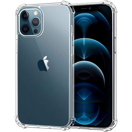 Mobigear Cushion Transparent iPhone 12 Flexibel TPU Skal Stötsäkert - Transparent