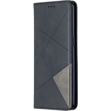 Mobigear Rhombus Slim OPPO Reno 4 Wallet case - Black