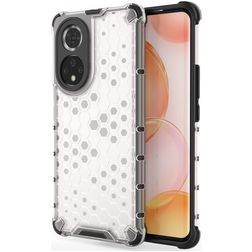 Mobigear Honeycomb HONOR 50 Tvrdý plast Zadní kryt odolný proti nárazům - Bílá