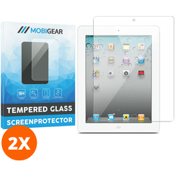 Mobigear iPad 2 (2011) Härdat glas Skärmskydd - Skalvänligt (2-pack)