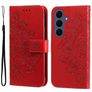 Mobigear Flowers Samsung Galaxy S26 FE Cover a libro portafoglio - Rosso