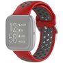 Mobigear Sport Plus Buckle Silicone Fitbit Versa 2 Strap Buckle closure - Red / Grey
