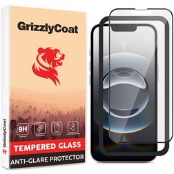 GrizzlyCoat Easy Fit iPhone 17e Tempered Glass Screen Protector Anti-Glare - Case Friendly + Installation Frame
