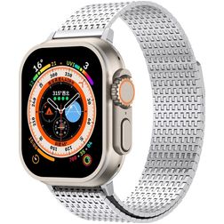 Mobigear Premium Loop Milanese Apple Watch Strap Magnetic closure - 42/41/40/38 mm - Silver