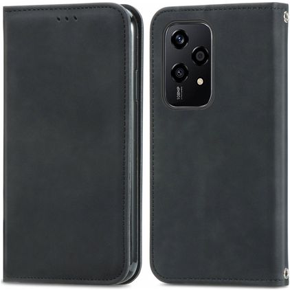 Mobigear Retro Slim HONOR 200 Lite Capa livro - Preto