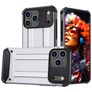 Mobigear Outdoor iPhone 17 Pro Tvrdý plast Zadní kryt odolný proti nárazům - Stříbrná