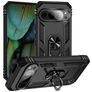 Mobigear Armor Ring Google Pixel 9 Hardcase Back cover Antiurto con anello - Nero