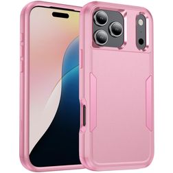 Mobigear Ultra Tough iPhone 17 Pro Fodral Hårdplast Skal Stötsäkert - Rosa