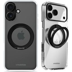 Mobilize 360 Rotating Ring iPhone 16 MagSafe Hardcase Etui plecki z pierścieniem - Czarny