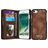 CaseMe 008 iPhone 7 Cover a libro 2 in 1 con guscio estraibile a portafoglio - Marrone