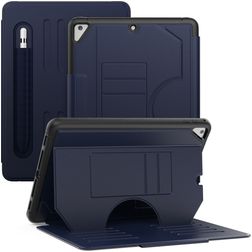 Mobigear Magnetic Folio iPad Air 2 (2014) Pungetui + Stylus-holder - Marineblå