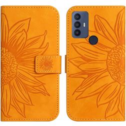 Mobigear Sunflower TCL 30 SE Plånboksfodral med sedelfack - Konjak