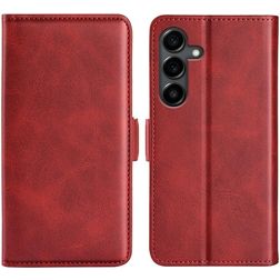 Mobigear Slim Magnet Samsung Galaxy S25 FE Capa livro Carteira - Vermelho