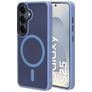Mobiparts Hardcover Samsung Galaxy S25 MagSafe Hard Case Back cover - Satin Light Blue