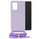 Mobilize Lanyard Gelly Samsung Galaxy A33 TPU flexível Capa com cordão - Pastel Purple