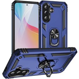 Mobigear Armor ring Samsung Galaxy A36 Hårdt Bagsidecover Stødsikkert med ringholder - Blå