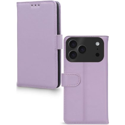 Mobilize Premium Gelly iPhone 17 Pro Funda tipo libro Cartera - Morado