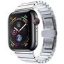 Mobigear Madrid Pasek Stal do Apple Watch Zapięcie motylkowe - 42/41/40/38 mm - Srebrny