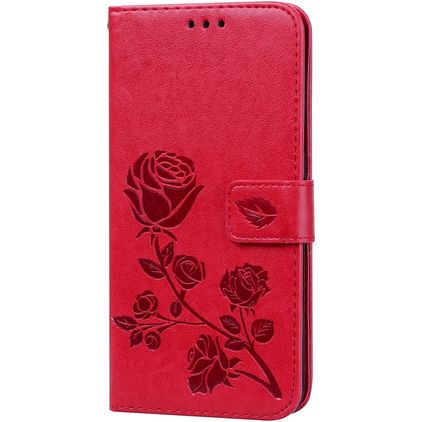 Mobigear Roses Samsung Galaxy A10 Etui z klapką typu portfel - Czerwony