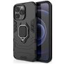 Mobigear Armor Ring iPhone 13 Pro Hardcase Back cover Antiurto con anello - Nero