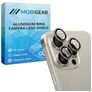 Mobigear Single iPhone 15 Pro Max Cristal templado Protector de lente de cámara - Compatible con fundas - Plateado