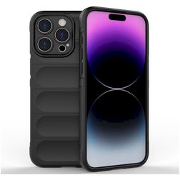 Mobigear Bumpy iPhone 15 Pro Max Flexible TPU Back cover - Black