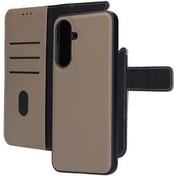Mobiparts Samsung Galaxy A36 Case Genuine Leather Detachable 2-in-1 Wallet Case Wallet - Taupe