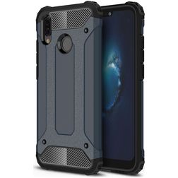 Mobigear Outdoor Huawei P20 Lite (2018) Funda Plástico rígido Carcasa Antigolpes - Azul marino