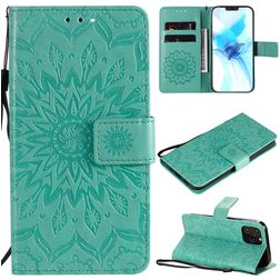 Mobigear Sunflower iPhone 12 Mini Capa livro Carteira - Turquesa