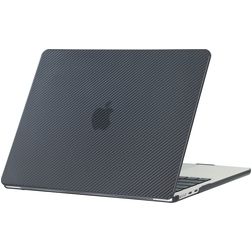 Mobigear Carbon MacBook Air 15 cali (2023-2026) Etui Hardshell - Obudowa ochronna na laptopa MacBook - Czarny - Model A2941 / A3114 / A3241 / A3448