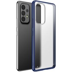 Mobigear Shockproof Samsung Galaxy A73 Funda Plástico rígido Carcasa - Azul oscuro