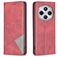 Mobigear Rhombus Slim Xiaomi Redmi 14C Funda tipo libro - Rojo