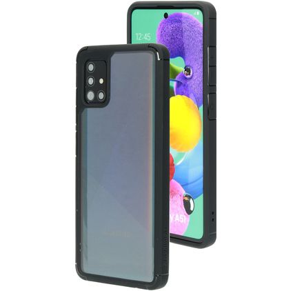 Mobiparts Rugged Clear Samsung Galaxy A51 Hardcase Back cover Antiurto - Trasparente / Nero
