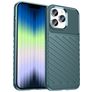 Mobigear Groove iPhone 14 Pro Max Flexibilní TPU Zadní kryt - Zelená