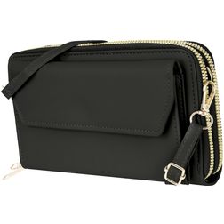 Antonio Fonzo Crossbody Clutch Bolso para móvil - Large - Negro