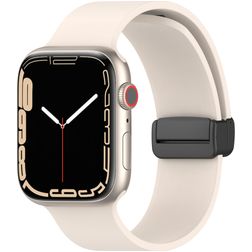 Mobigear Sport Mag Bracelete Silicone Fecho magnético para Apple Watch - 42/41/40/38 mm - Luz das estrelas