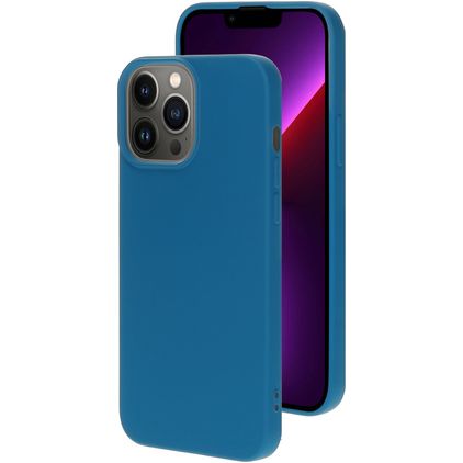 Mobiparts iPhone 13 Pro Max Silikon Zadní kryt - Blueberry Blue